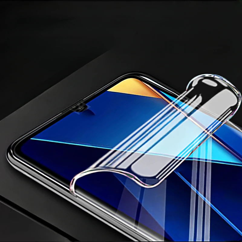 Pellicola Protettiva In Idrogel Per Xiaomi Poco C65 - 3 Pezzi Trasparenti Morbidi TPU, Anti Graffio, HD, Supporto Impronta Digitale