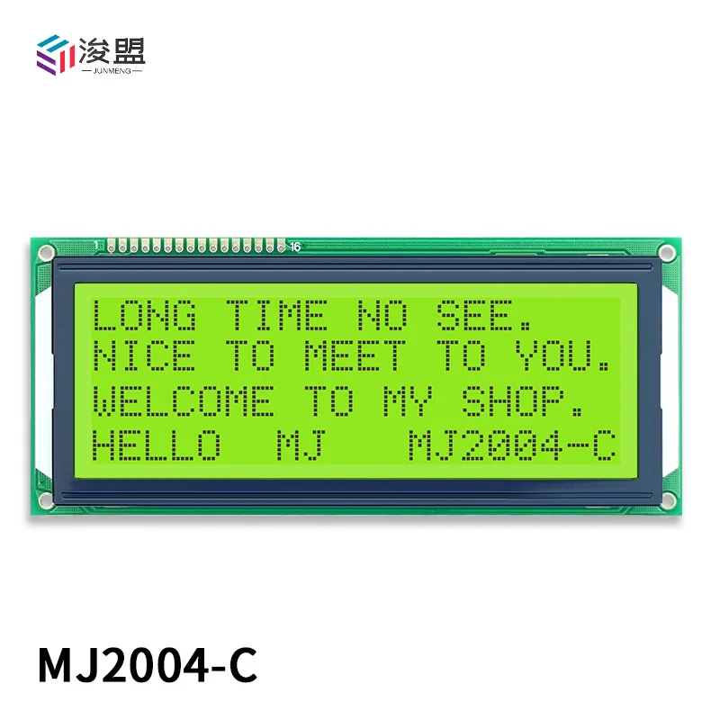 lcd2004 LCD display device module blue large character dot-matrix parallel port 5V HD data transmission