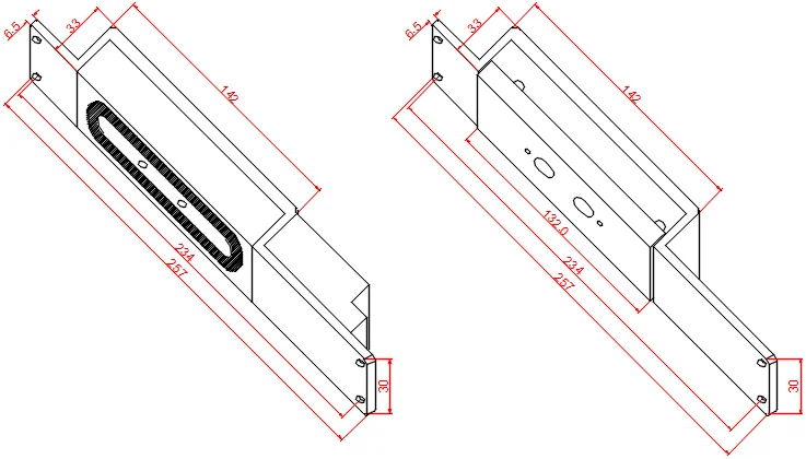 Electronic Shear Lock Access Control Electromagnetic Locking System Door Window