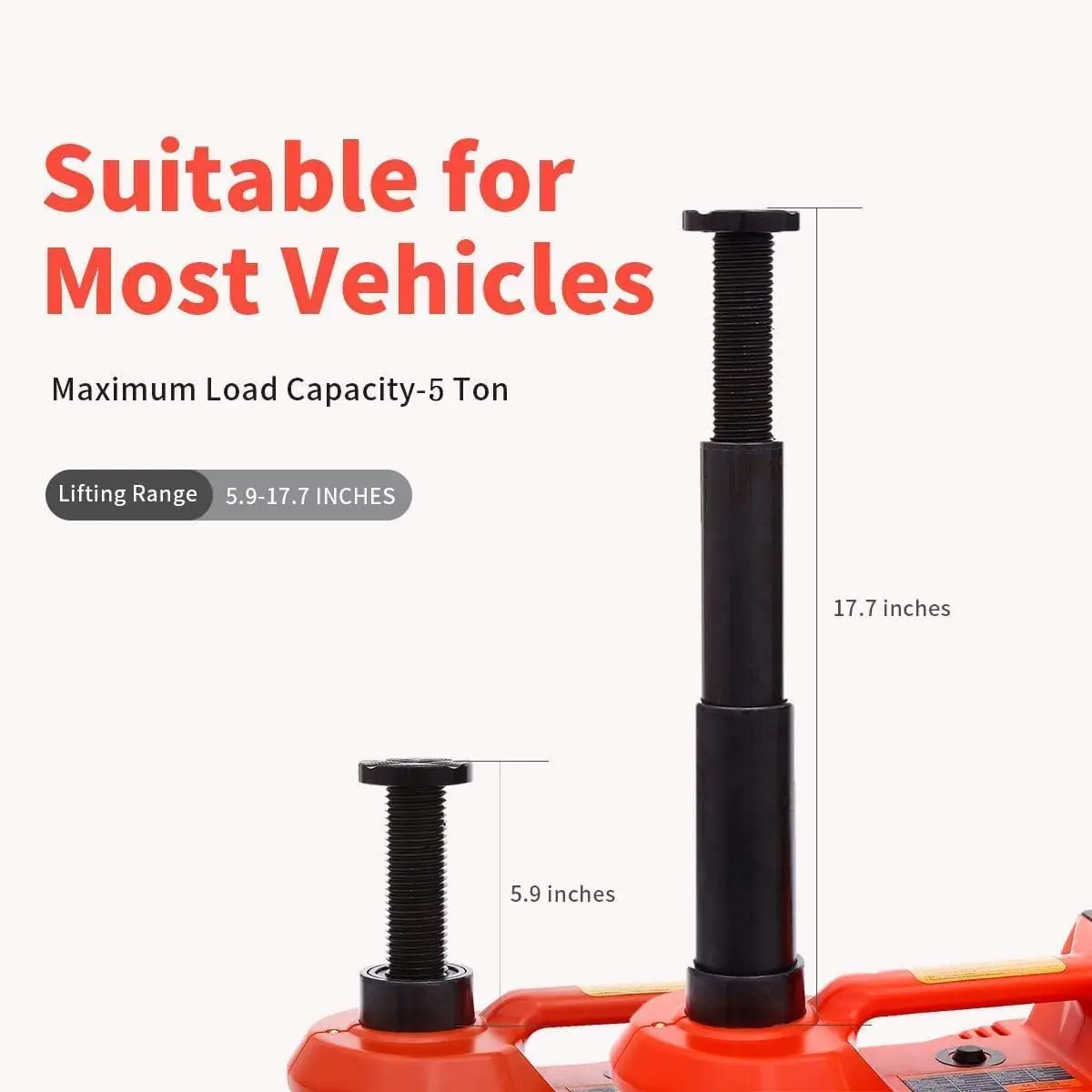 5 Ton Hydraulic Trolley Floor Jack Car Jack Kit 5Ton DC 12V Electric Hydraulic Car Jack Lift