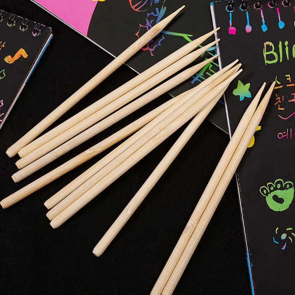

Wooden Stylus Sticks Scratch Scraper Tools DIY Graffiti Stencil Drawing Painting Tools For Kids Educational Toys Gifts