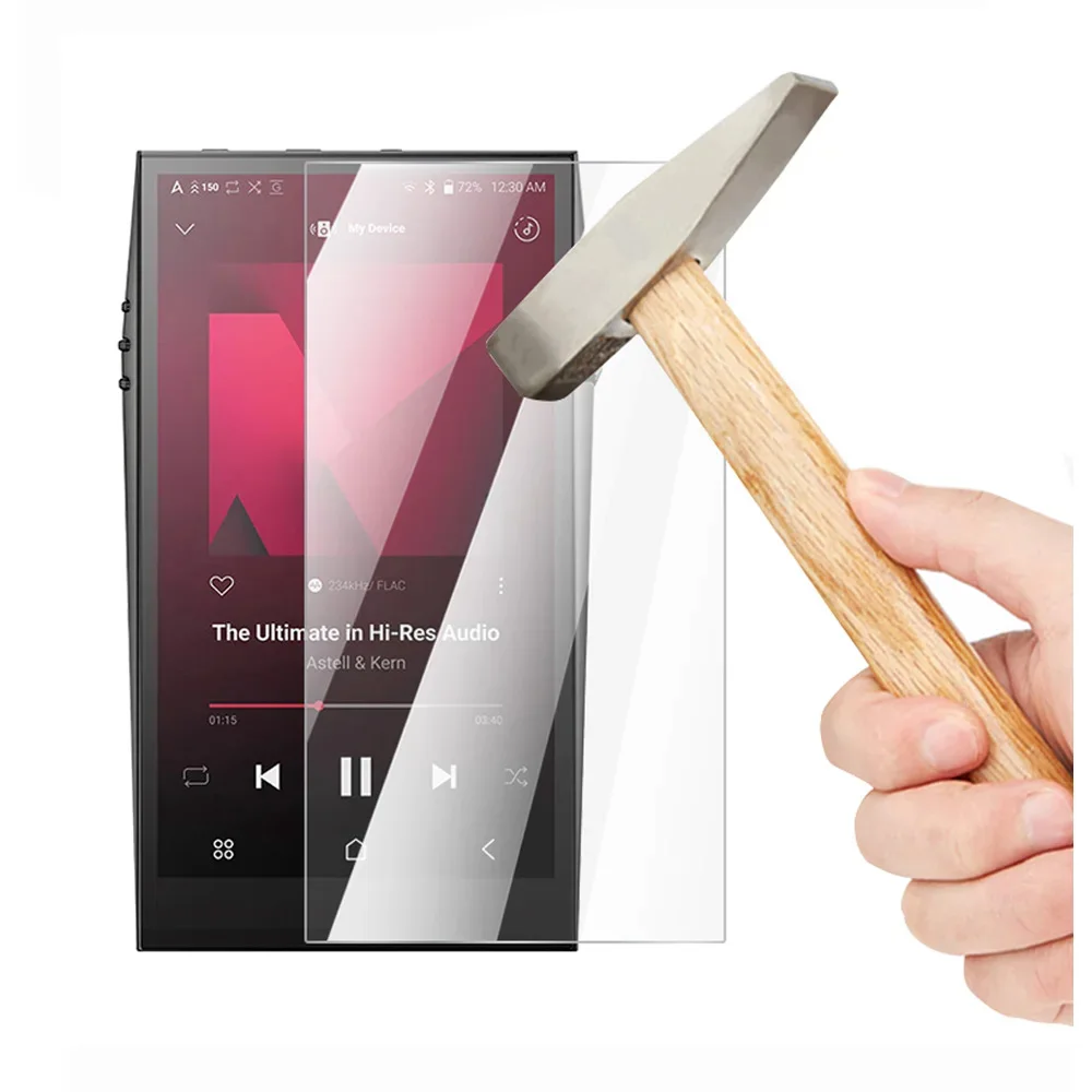 전면 화면 보호기 강화 유리가 장착된 iRiver Astell&Kern SP3000용 소프트 클리어 크리스탈 TPU 보호 쉘 스킨 케이스 커버