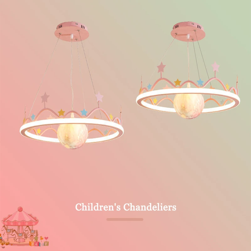 Crown Ceiling Chandeliers For Baby Room Children's Room Decor