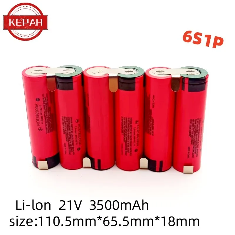 Bateria 30a Furadeira Elétrica Bateria de Li-lon 2s1p 3s1p 4s1p 5s1p 6s1p 3.7v25.2v 3500mah Personalizado18650 ga - Image 3