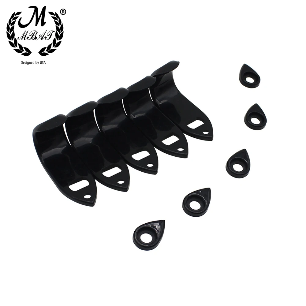 M Mbat Saxophone Finger Protector Thumb Rest Saver Cushion Pad Abs Nero Comodo Per Accessori Sax Soprano Tenore Alto