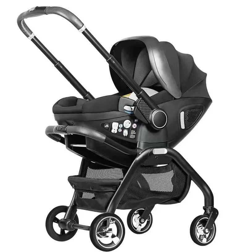 4 in 1Newborn Baby Stroller Multi-function Car Seat Lightweight Four-wheel Baby Stroller Deluxe Two-way Baby Stroller
