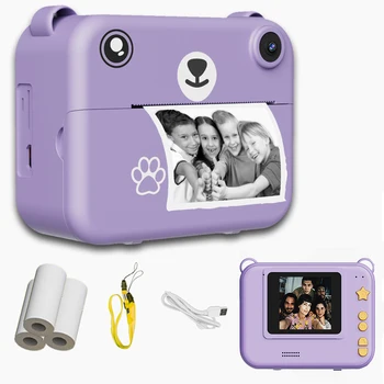 Kids Digital Camera with Instant Print – 1080P HD Video, Mini Thermal Photo Printer, Educational Toy & Perfect Birthday Gift