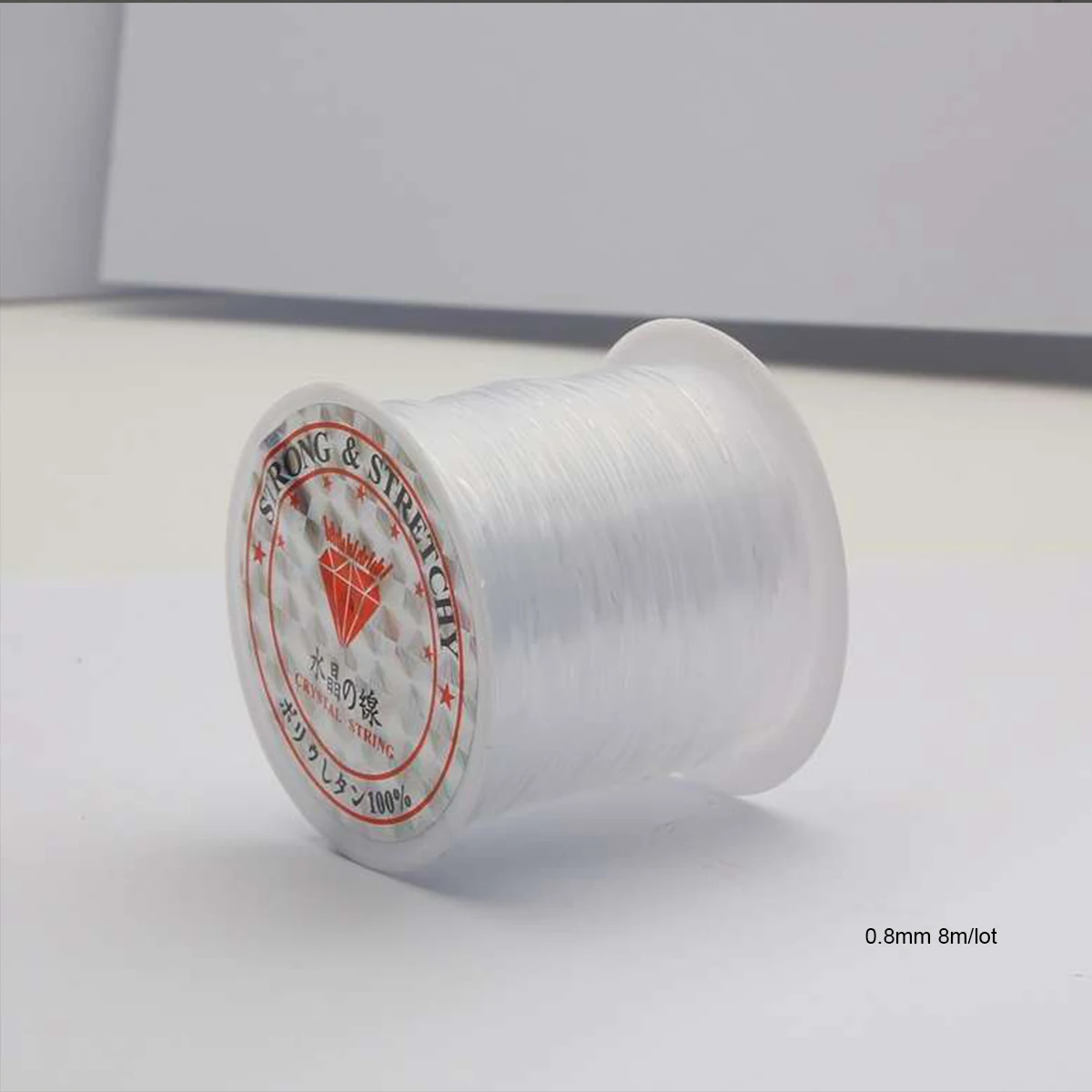 0.2-0.8mm Plastic Crystal Cord String, Transparent Fish Line for