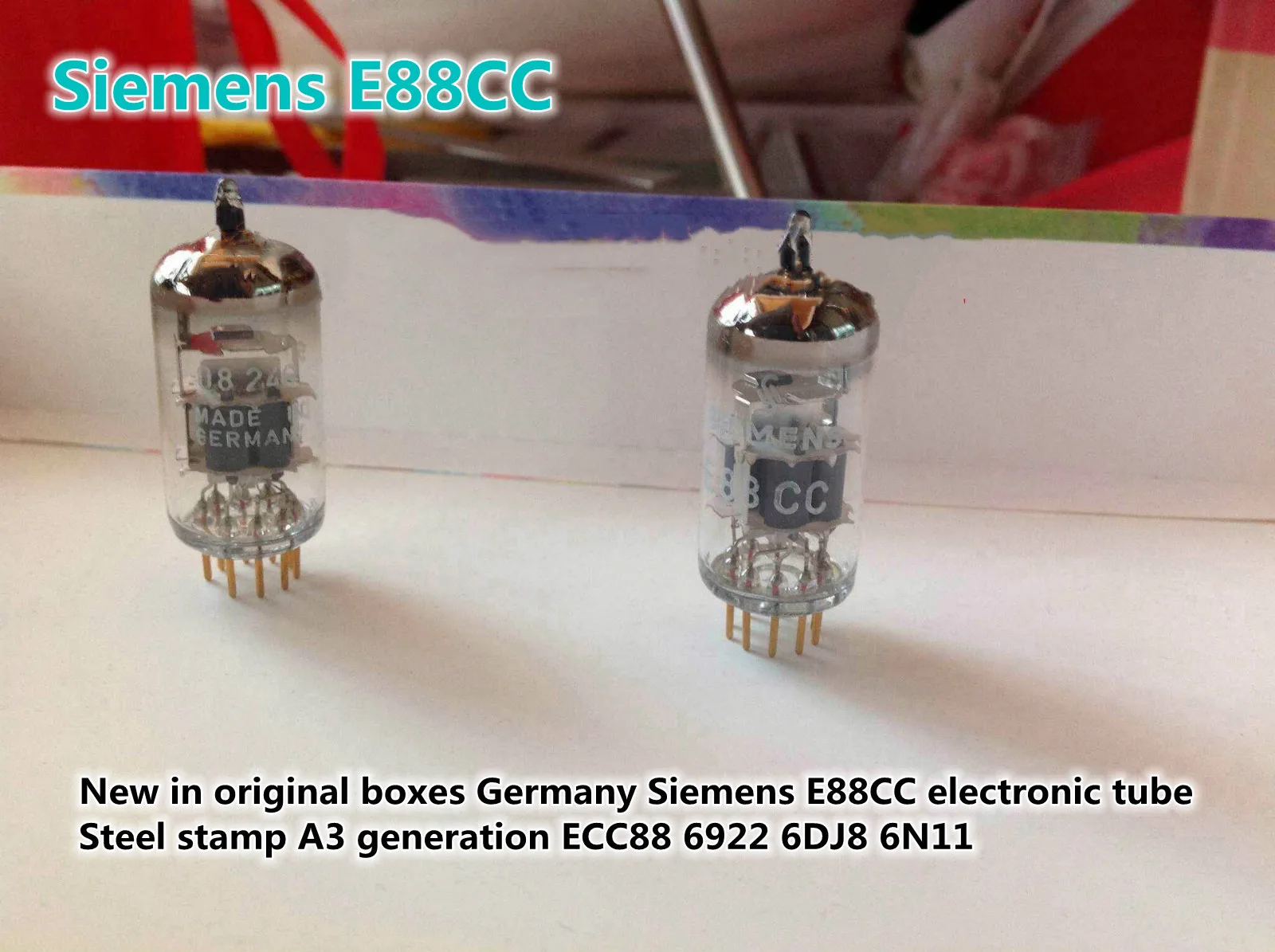 

Новая немецкая труба E88CC с стальным принтом A3 поколение ECC88 6922 6DJ8 6N11