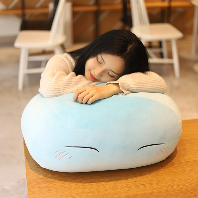 Soft Plush Anime Slime Throw Pillow for Kids and Baby