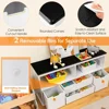 Kids Toy Organizers and Storage, Multifunctional Storage Cabinet Toy Chest with Blackboard, 4 Drawers and 2 Cubbies, Bookshelf 6