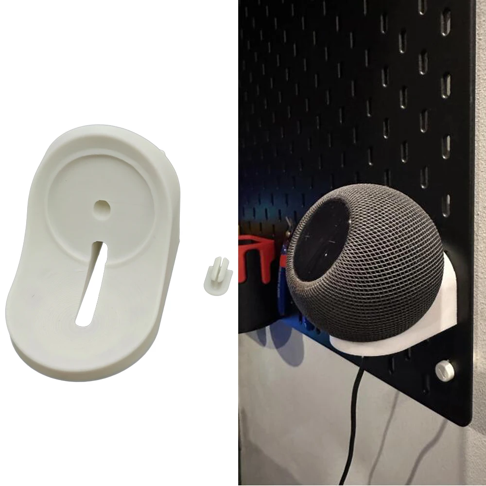 

Smart Speaker Bracket Space Saving Accessories For SKADIS Homepod Mini Holder Easy Installation Easy To Place Practical Durable