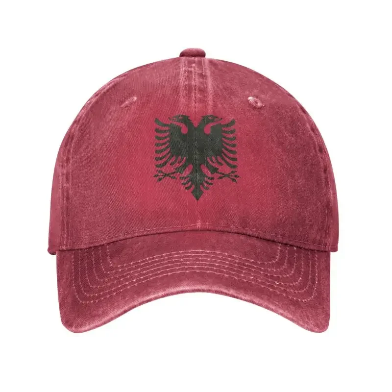 

2023 New Custom Cotton Albanian Eagle Crest Baseball Cap For Men Women Adjustable Proud Of Albania Dad Hat Streetwear