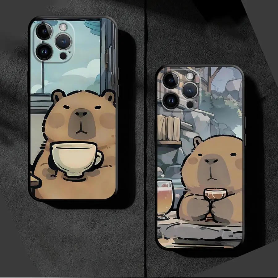 Cartoon Cute Capybara Soft Phone Case