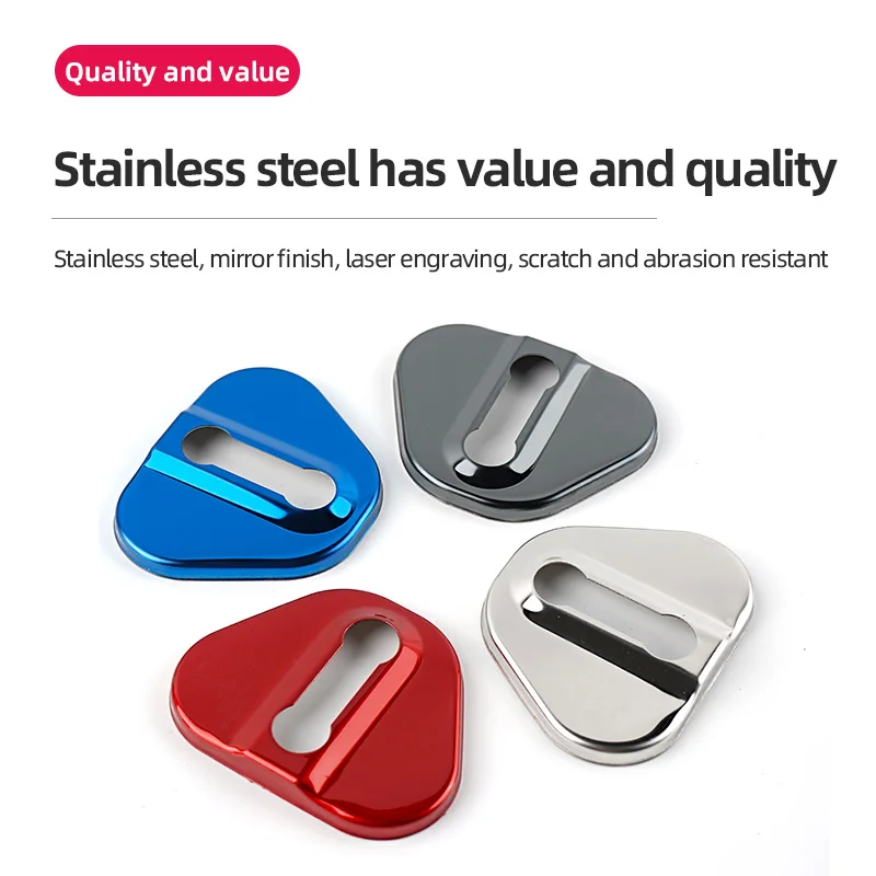 For ZEEKR 001 Stainless Steel Door Buckle Vehicle Parts Rust-proof Car Protection Accessory