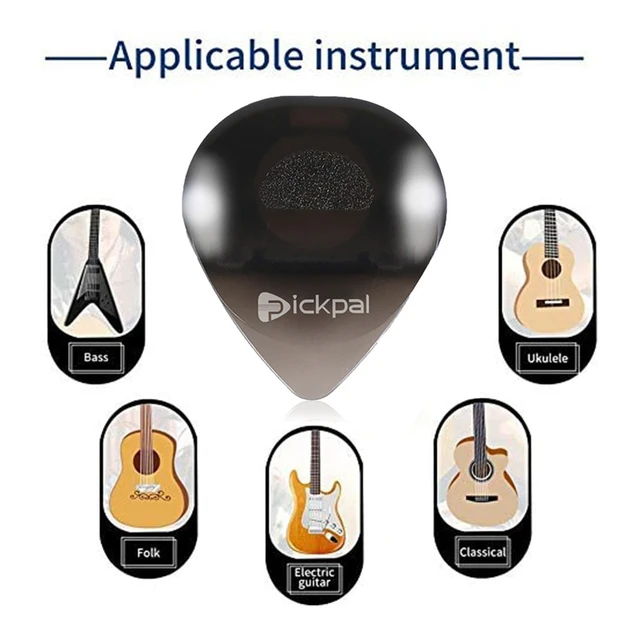 Electric Guitar Picks with High-Sensitivity LED Light Guitar Touch Luminous  Pick Non-Slip Portable for