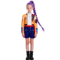 Ensembles de vêtements pour filles, costumes de Cosplay de dessin animé pour enfants, spectacle sur scène k-pop, 2 pièces, tenues de Costume de jeu de rôle de film pour filles 3