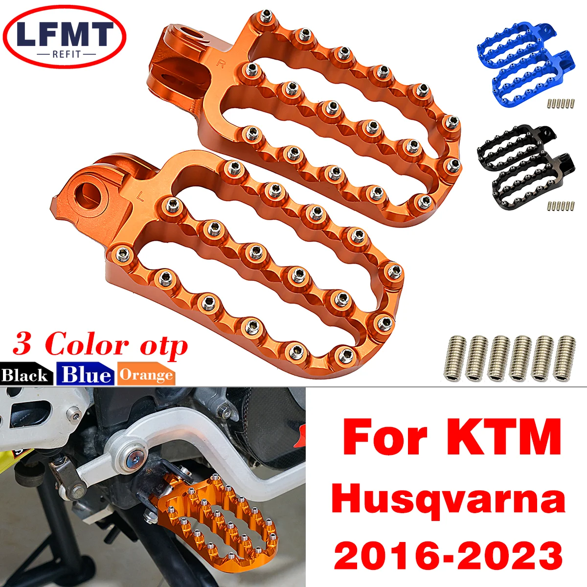 

Motorcycle Foot Pegs FootRest For KTM SX SXF EXC EXCF XC XCF XCFW XCW 125 250 300 350 450 500 For Husqvarna TC TE FE 2008-2023