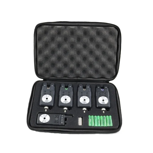 Fashion Style Waterproof Fishing Bite Alarm RF698 4+1 Set With CE Certification