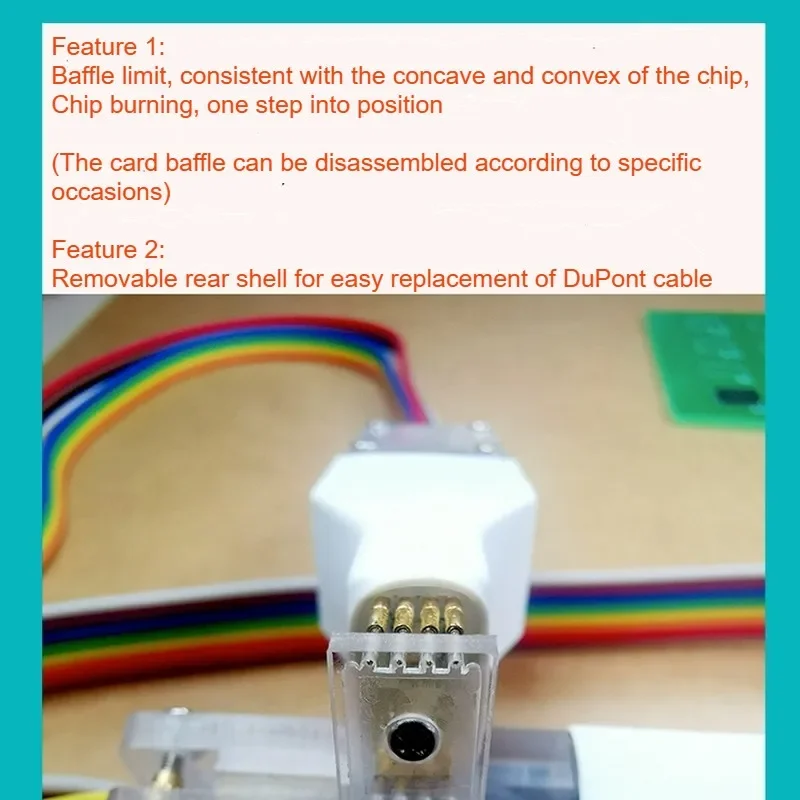 1pcs for Sop8 wson chip download burn write probe spring needle flash eeprom chip burner cable Sop8 wson Chip Burner Cable