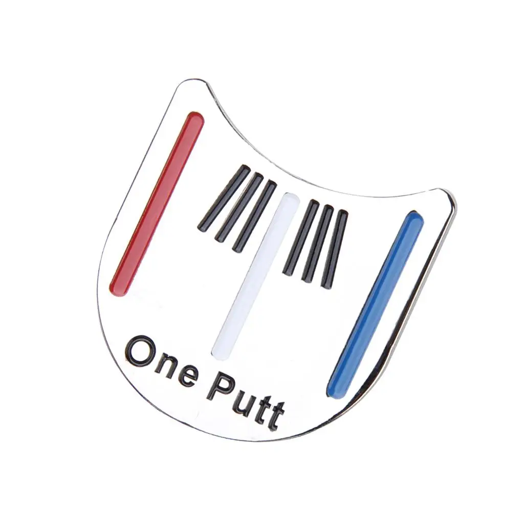 Golf Ball Marker Putting Training Alignment Aid Tool w/ Hat Cap Clip