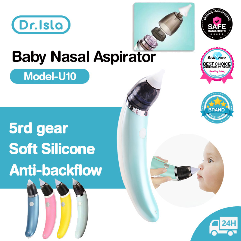 Dr.isla New Electric Baby Nasal Aspirator Electric Nose Cleaner Sniffling Equipment Safe Hygienic Nose Snot Cleaner For Newborns