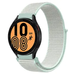 Breathable Nylon Sport Loop Band - Universal 20mm/22mm Strap for 20 mm watch band (30 light cyan)