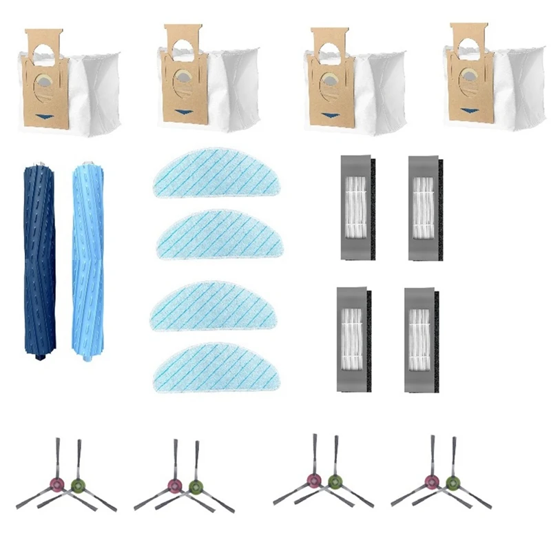 

2023 горячая Распродажа-основная щетка, боковая щетка, фильтры НЕРА, Швабра, тканевые мешки для пыли для робота-пылесоса Ecovacs T9AIVI, аксессуары