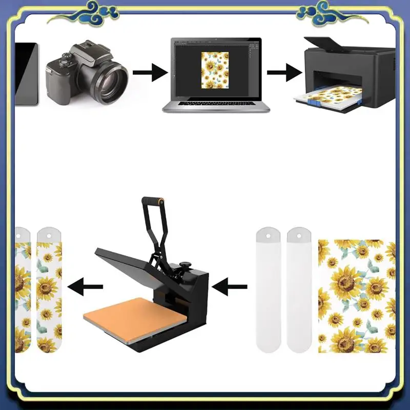 Metal Straight Sock Clips,Sublimated Crew Sock Clips, Dye Printed Heat Transfer Parts For Printing DIY Socks