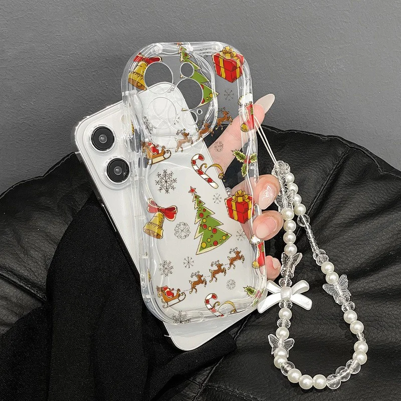 Festive Wrist Strap Phone Case with Lanyard - Christmas Gift Edition