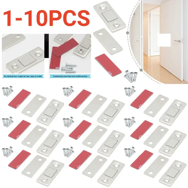 ตัวล็อกตู้แม่เหล็กกั้นประตูลิ้นชักแบบบางพิเศษ, ตัวล็อคตู้แม่เหล็กจับประตูด้วยแม่เหล็กสำหรับห้องครัว 1