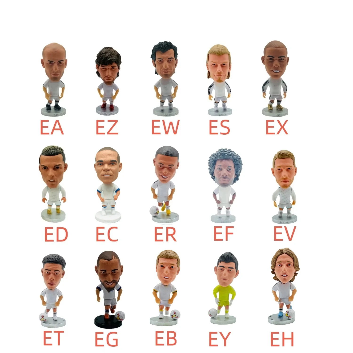Soccerwe Football Figurines 30 Pieces Choice
