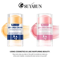 SUYARUN Crème pour les pieds à 60% d'urée - Hydratante et exfoliante, réparation des talons fendillés, hydratation profonde pour les pieds secs, protection longue durée 6