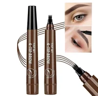 4-Fork Eyebrow Pencil Waterproof Liquid Eyebrow Pen Makeup Long Lasting Tattoo Pen Microblade Makeup Brow Pencil Cosmetic 1