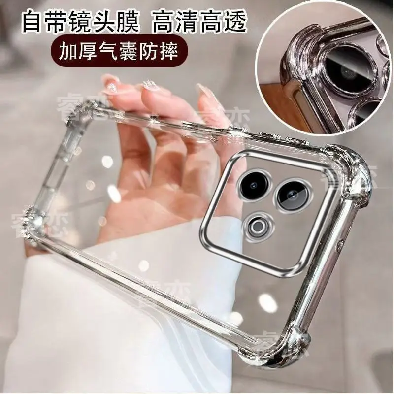 Luxury Transparent Electroplating Skin-Friendly Shockproof Back Cover Case