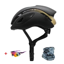 Casco de ciclismo moldeado integralmente para hombre y mujer, protector de cabeza para bicicleta de montaña y carretera, color negro mate