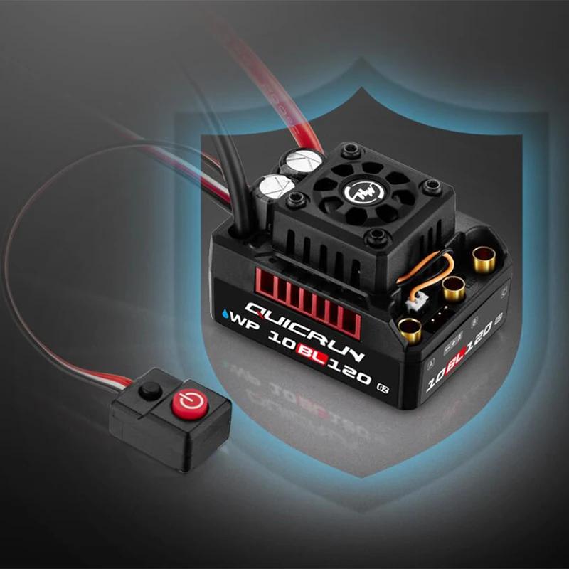 RC Speed Controller Hobbywing QUIRUN WP 10BL120 G2 120A IP67 for Car Toys 1/10 1/12