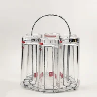 Metal Glass Cup Storage Rack For Water Mug Draining Drying Organizer Drain Holder Stand Useful Home Kitchen Supply 1