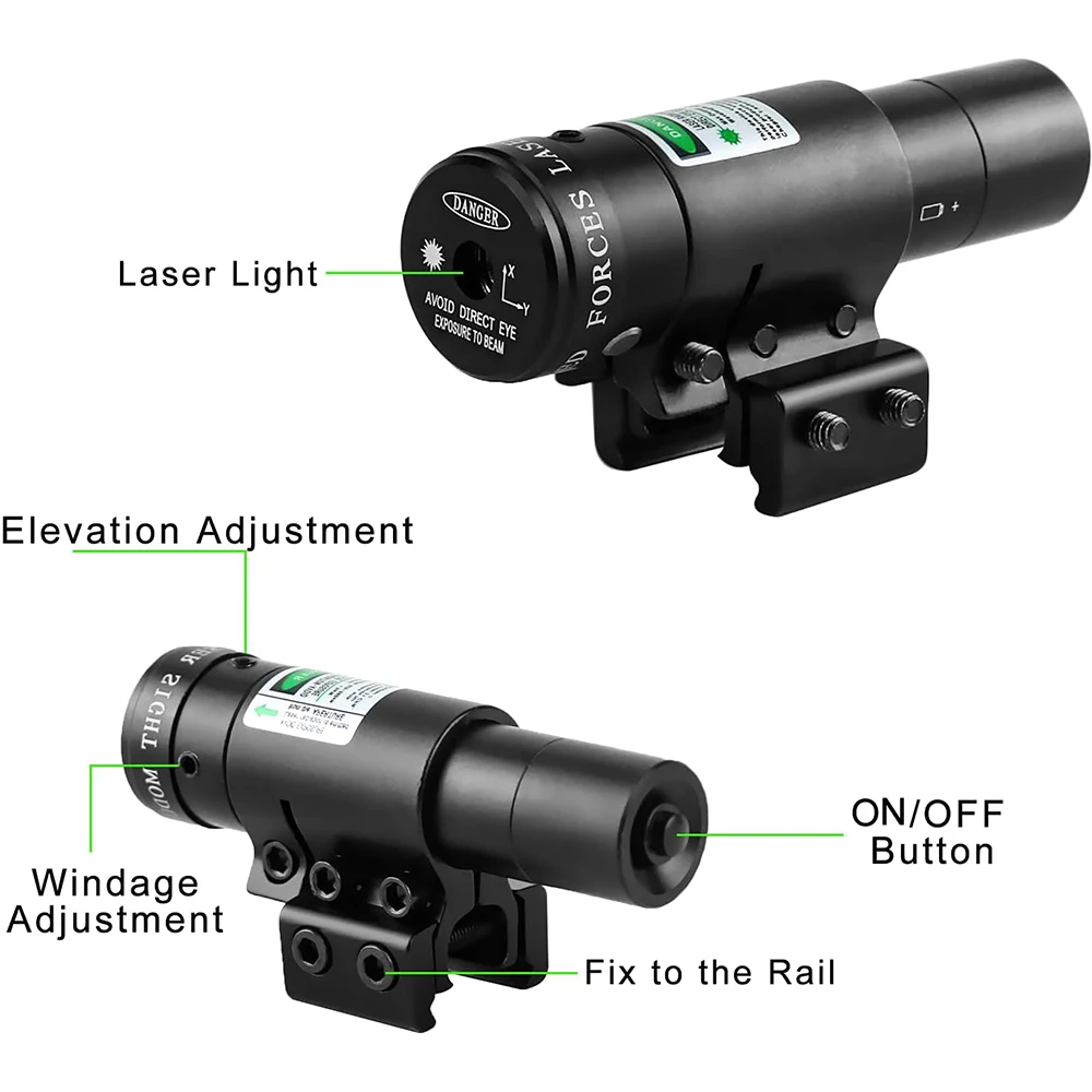 Red/Green Laser Sight for Pistol Rifle Gun