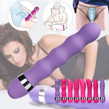 Big/Small Dildo Vibrator Av Stick Vibrator Erotic G Spot Magic Wand Anal Bead Vibration Adult Sex Toys Women Lesbian Masturbator 1
