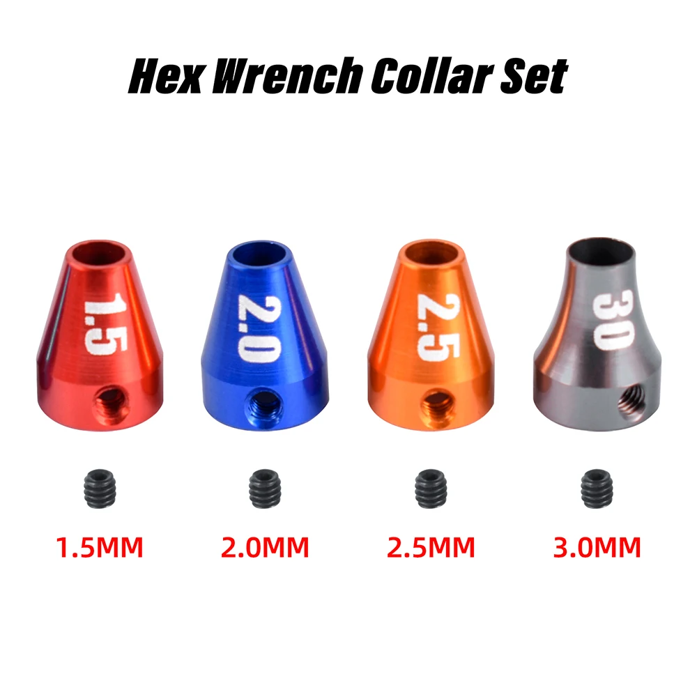 RC Hex Treiber Set 4 stücke 1,5mm/2mm/2,5mm/3mm Stahl Schrauben dreher Werkzeug mit Sechs kant schlüssel Kragen Set für RC Hubschrauber Auto Drohne Boot – Detail 8