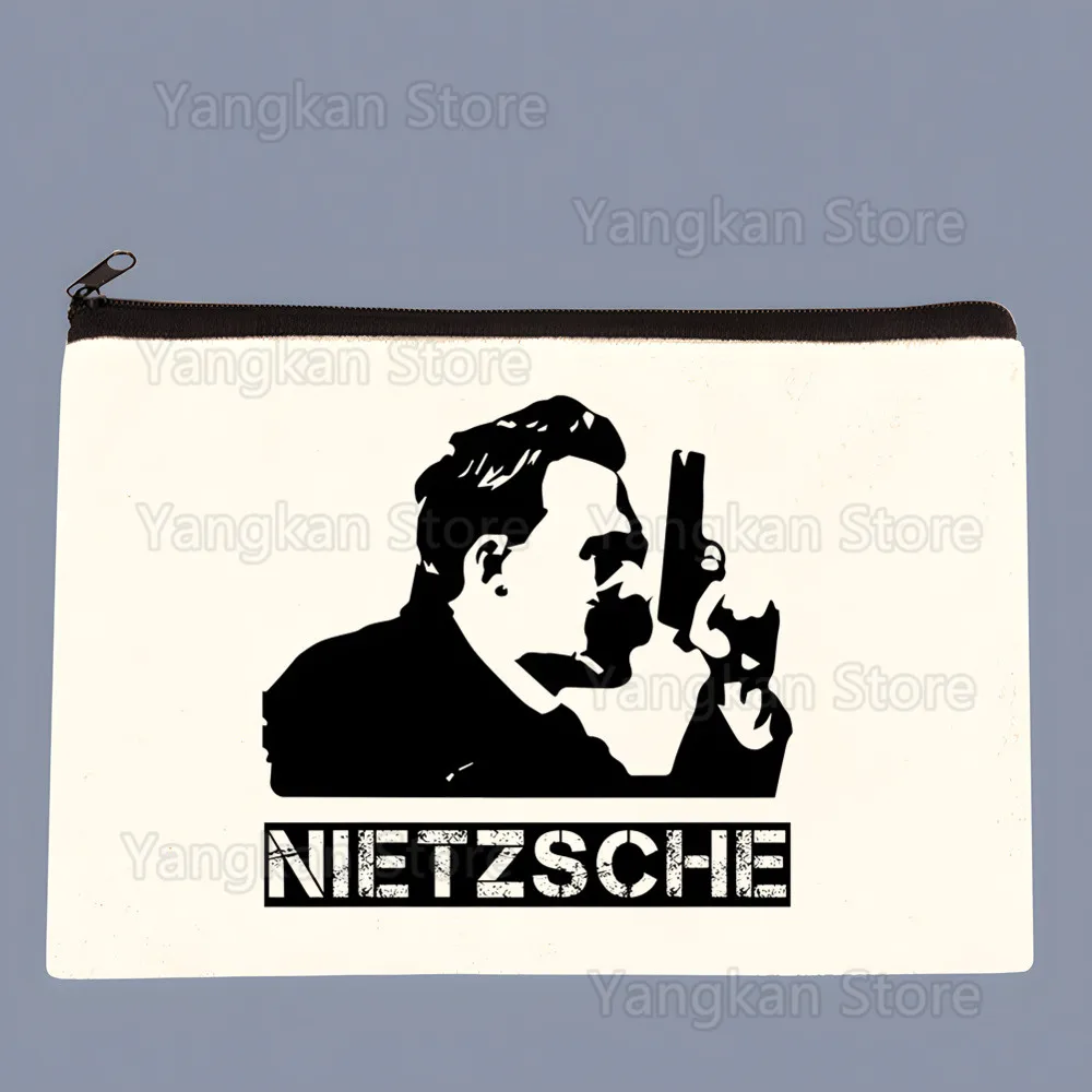 God Is Dead Friedrich Nietzsche Nihilist Canvas Coin Purse Custompattern Storage Pouch Canvas Bag New Coin Bag Key Purse