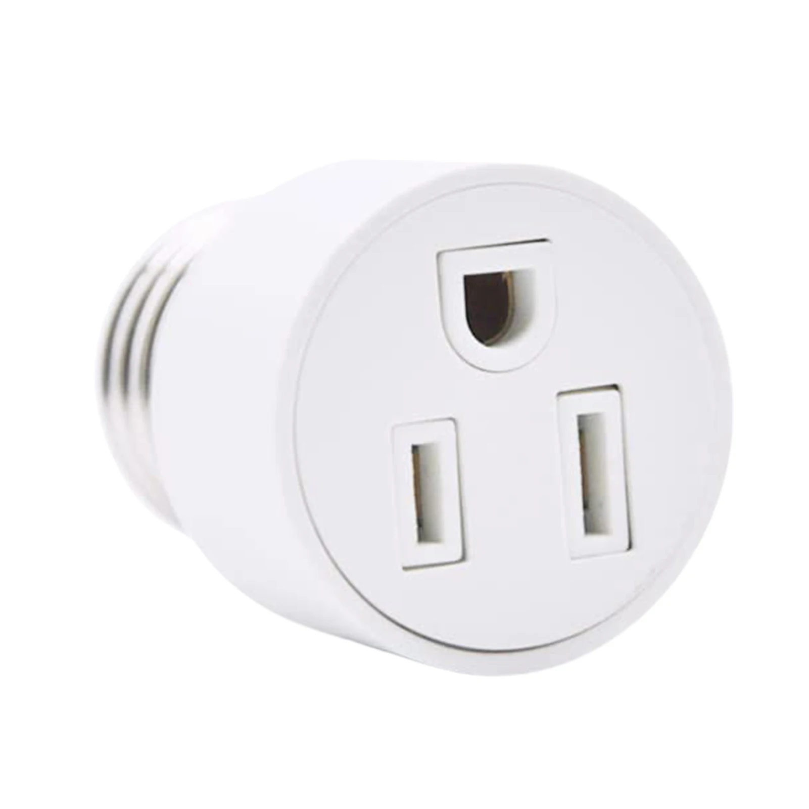 E26 3 Prong Light Socket to Plug Adapter Light Bulb Outlet Socket Adapter Light Bulb Socket Adapter Fit for 2/3Prong Convert