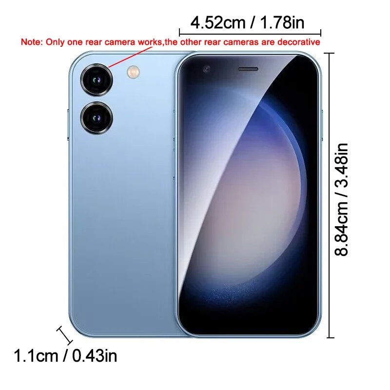 SOYES XS20 Pro 3.0" Small Phone 2GB RAM 16GB ROM Android8.1 Dual SIM Standby With Play Store BT Wifi GPS 3G Cell Phone 2