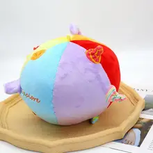 

Rattle Toy Tasteless Harmless Emotional Comfort Plush Rings Hand Bell Rattle Toy Hand Bell Toy for Toddlers