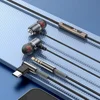 OLAF Type-C DAC Earphones Wired Headphones Handsfree Gaming Headset 3.5MM Headphone Cable Earbuds For SamsungS20 iPhone15 Xiaomi 2