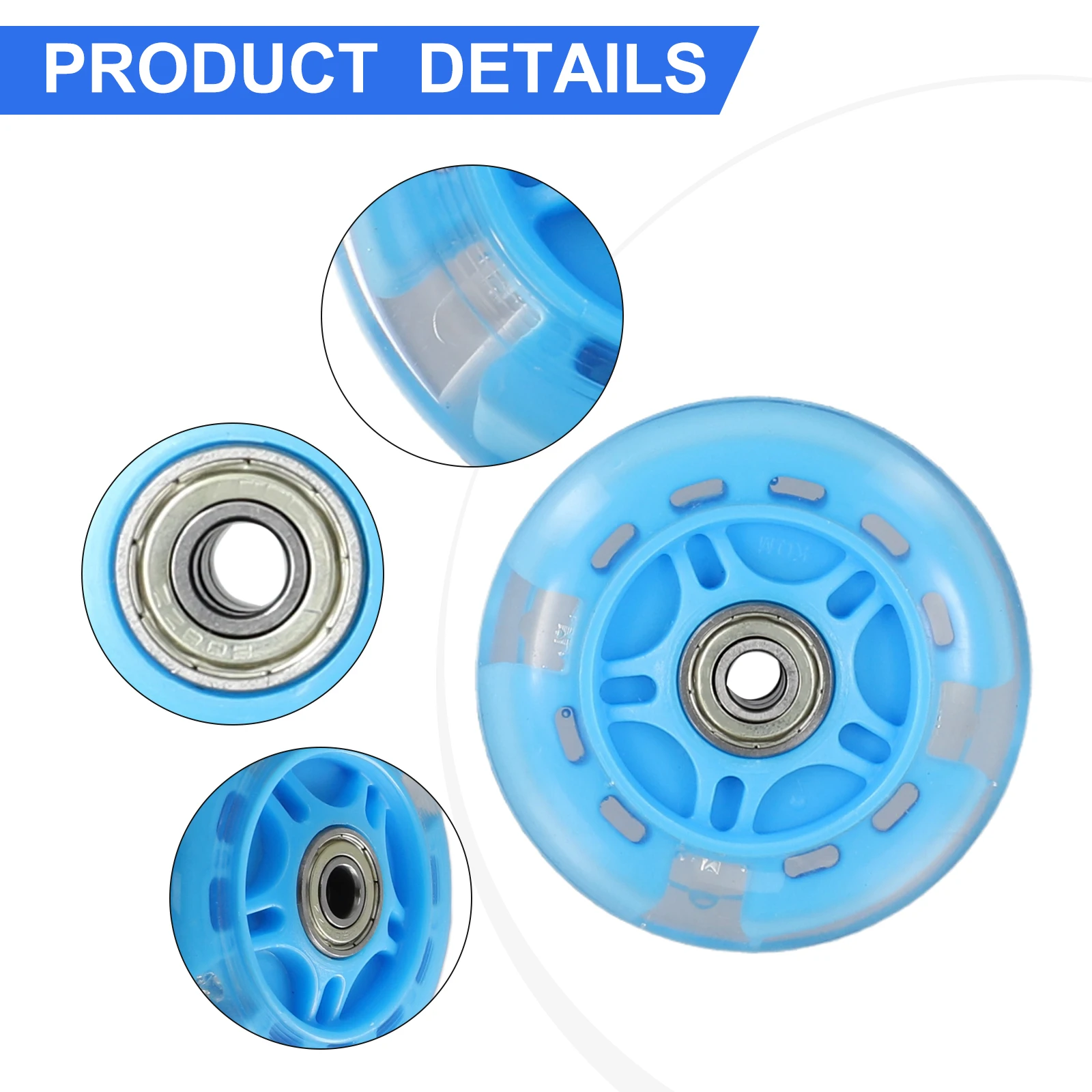 1PC Flash Rad Stumm Rad Für Blinklicht Auto Spielzeug Rad Kinder Roller Rad Blinkende Beleuchtung Rad Zubehör – Detail 29