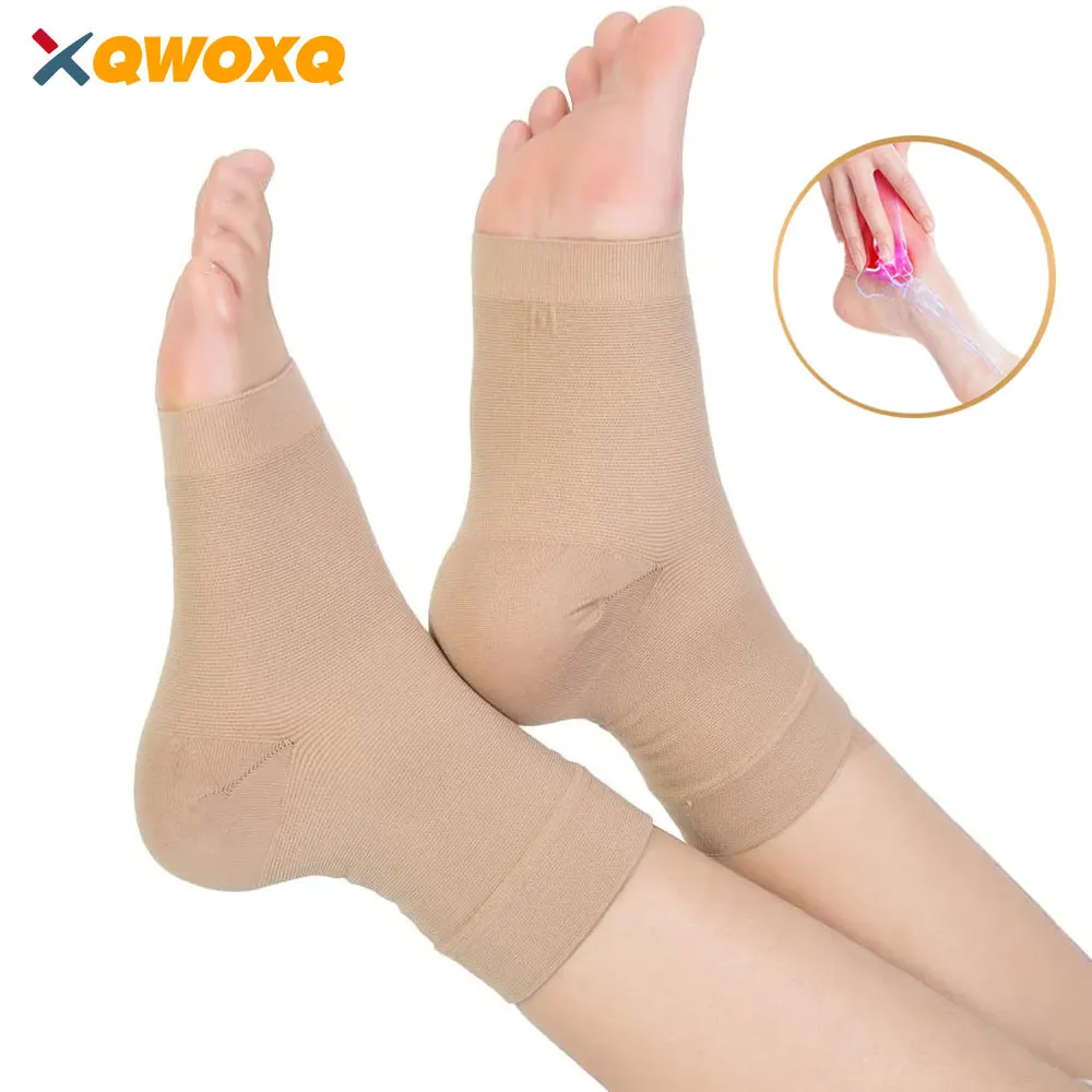Plantar Fasciitis Socks Sleeves 20-30mmHg Compression Socks for Ankle Support Injury Recovery Eases Swelling Women Men 1 Pair ankle socks ankle support compression socks
