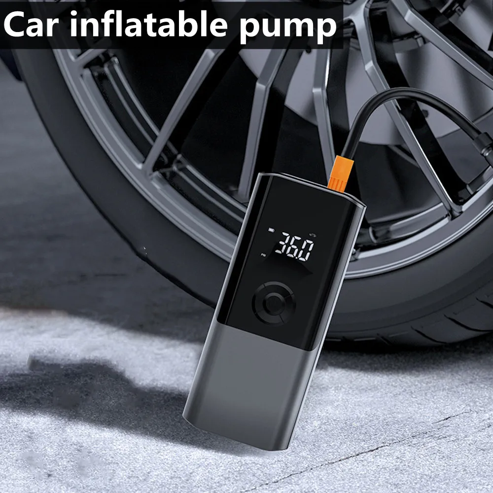 

Rechargeable Air Pump 6000mA Tire Inflator Cordless Portable Compressor Digital Car Tyre Pump for Bicycle Tires Balls Practical