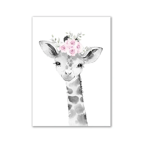Personalized Animal Nursery Wall Art - Canvas Paintings